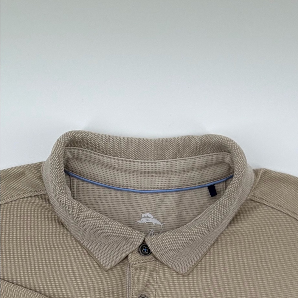 Tommy Bahama Khaki Textured Polo